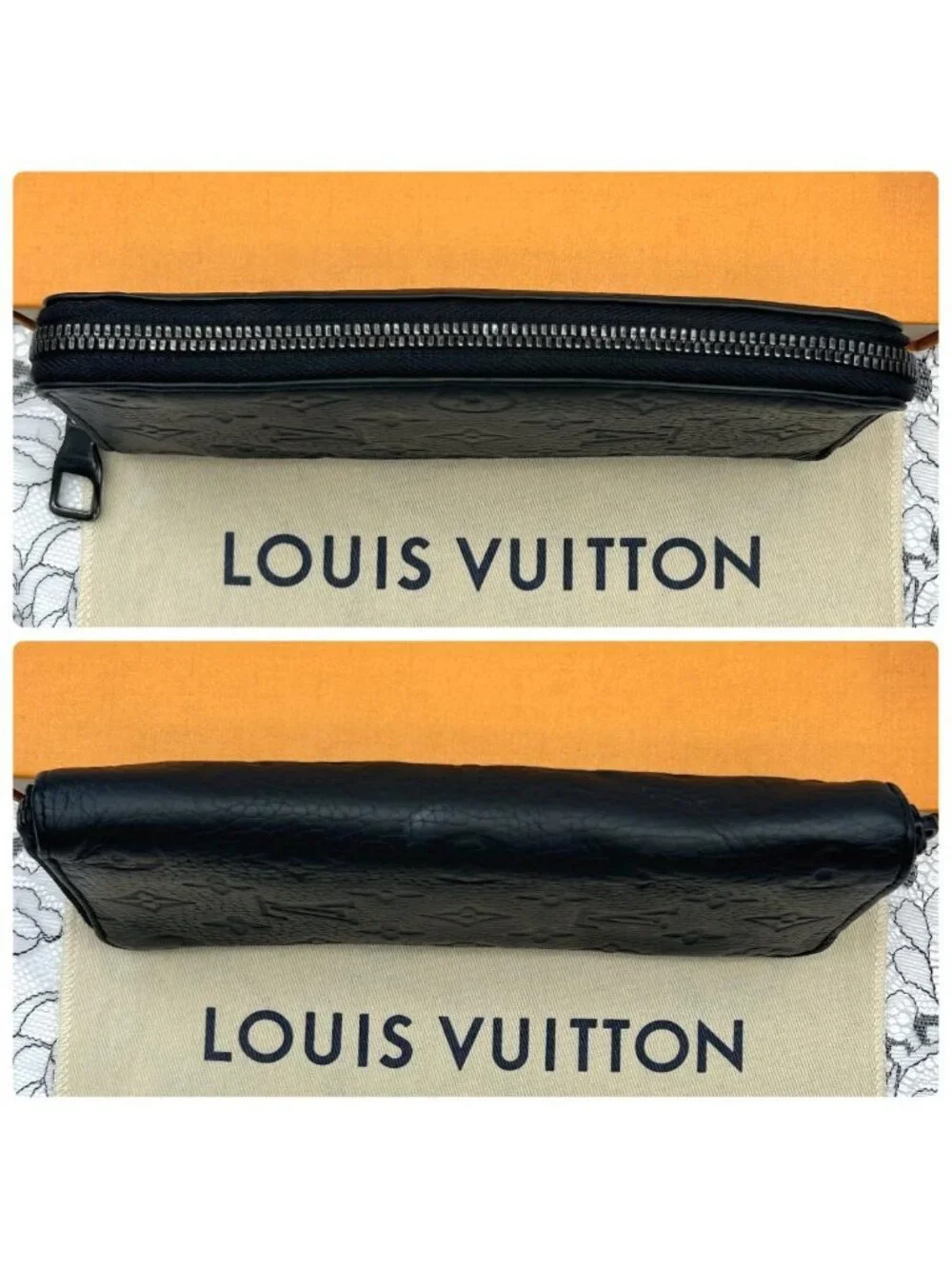 Louis Vuitton Monogram Taurillon Zippy Vertical Wallet